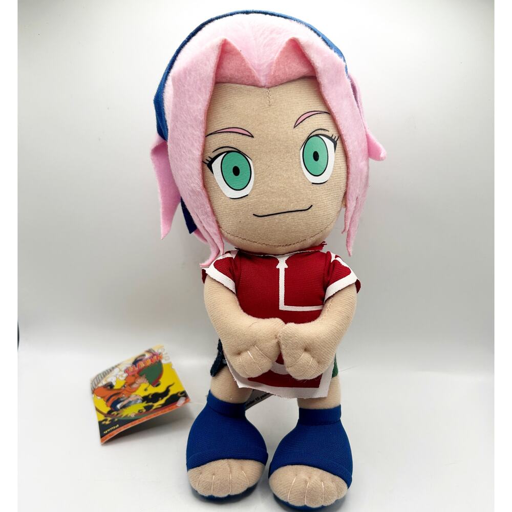 Naruto Sakura Stuffed Plush 2002 Japanese Anime Great Eastern 9" Shonen Jump NWT